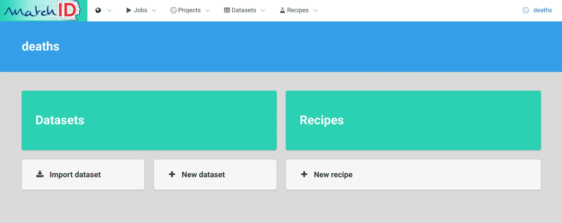 matchID projects view